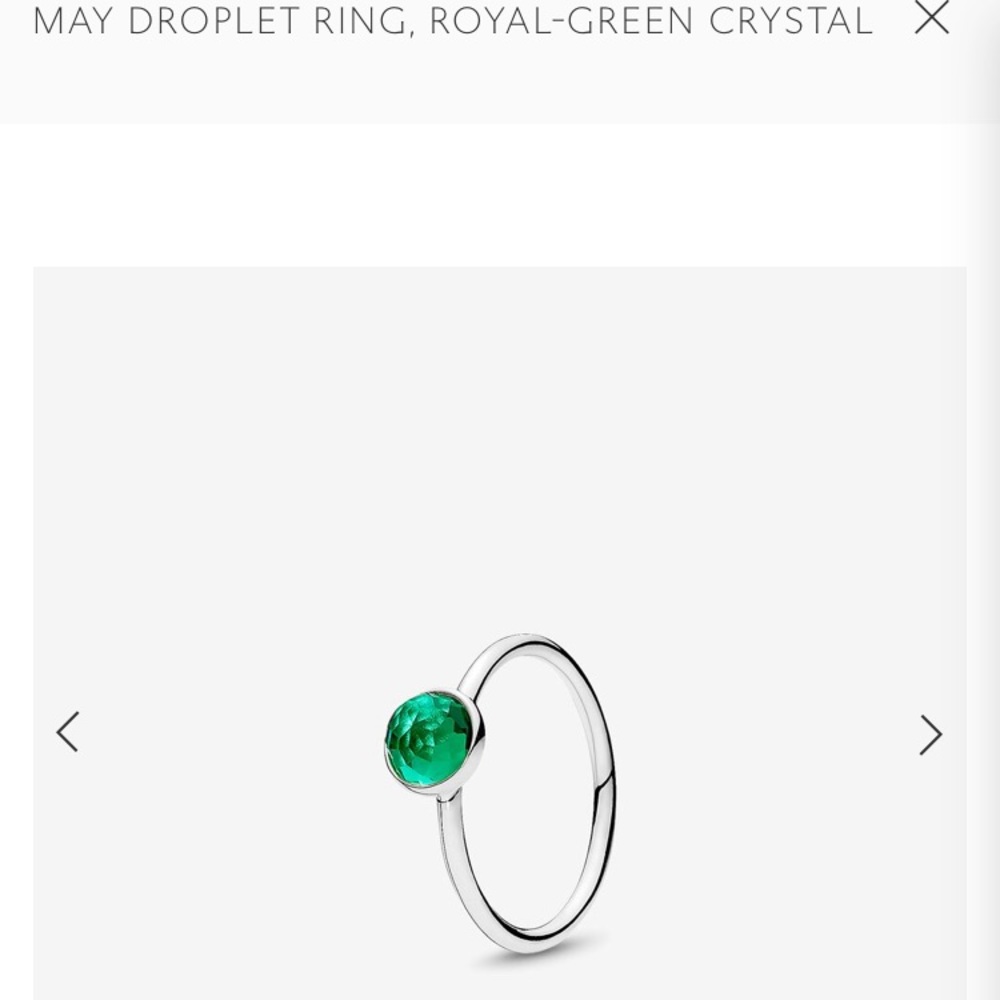 Pandora May droplet ring